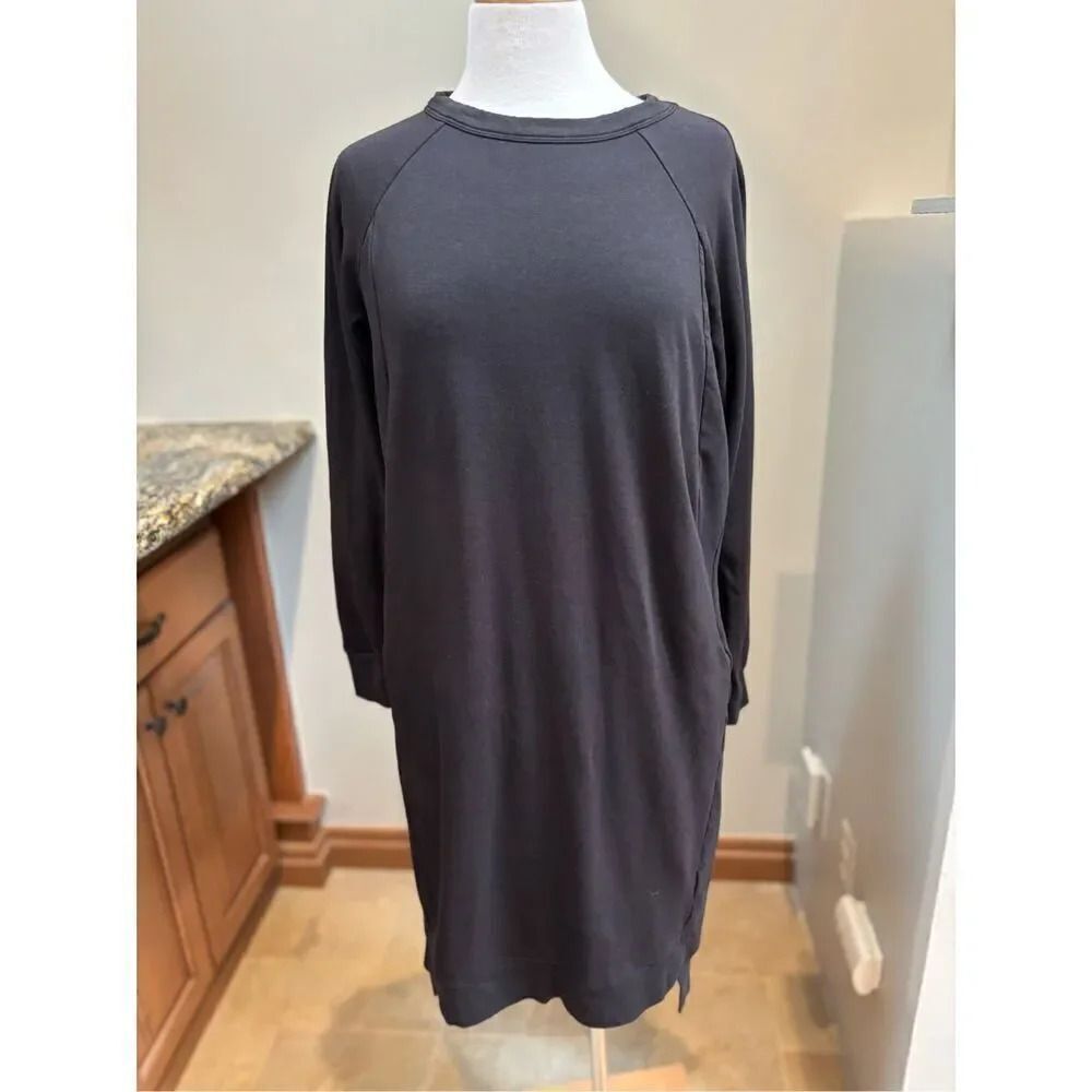 Zuda XS long sleeve ultra soft athletic midi dress w-front zip pockets
